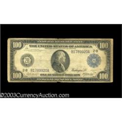 Fr. 1088 $100 1914 Federal Reserve Note Very Good-Fine.