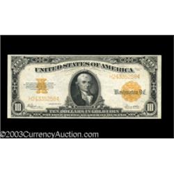 Fr. 1173 $10 1922 Gold Certificate Extremely Fine.