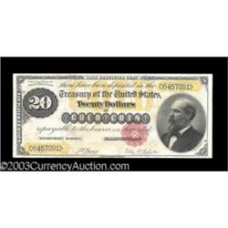 Fr. 1178 $20 1882 Gold Certificate Extremely Fine.