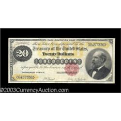 Fr. 1178 $20 1882 Gold Certificate Choice Very Fine.