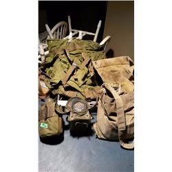 Military Canteen, Military Backpack, Radiac Meter