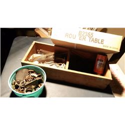 Brand New Router Table, Box Of Misc.