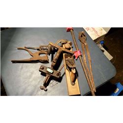 Vintage Tools With Vintage Wooden Box