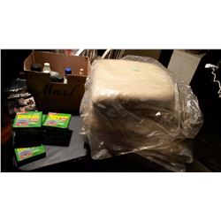 Chair Cushions (5), Mosquito Coils, Motorcycle Engine Oil, Misc.