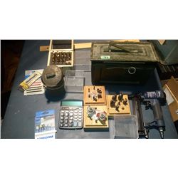 Vintage Ammo Box, Router Bits, Air Nailer, & Misc.