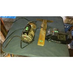 1/2 HP Motor (Working), Vintage Clamp (1899), Air Compressor