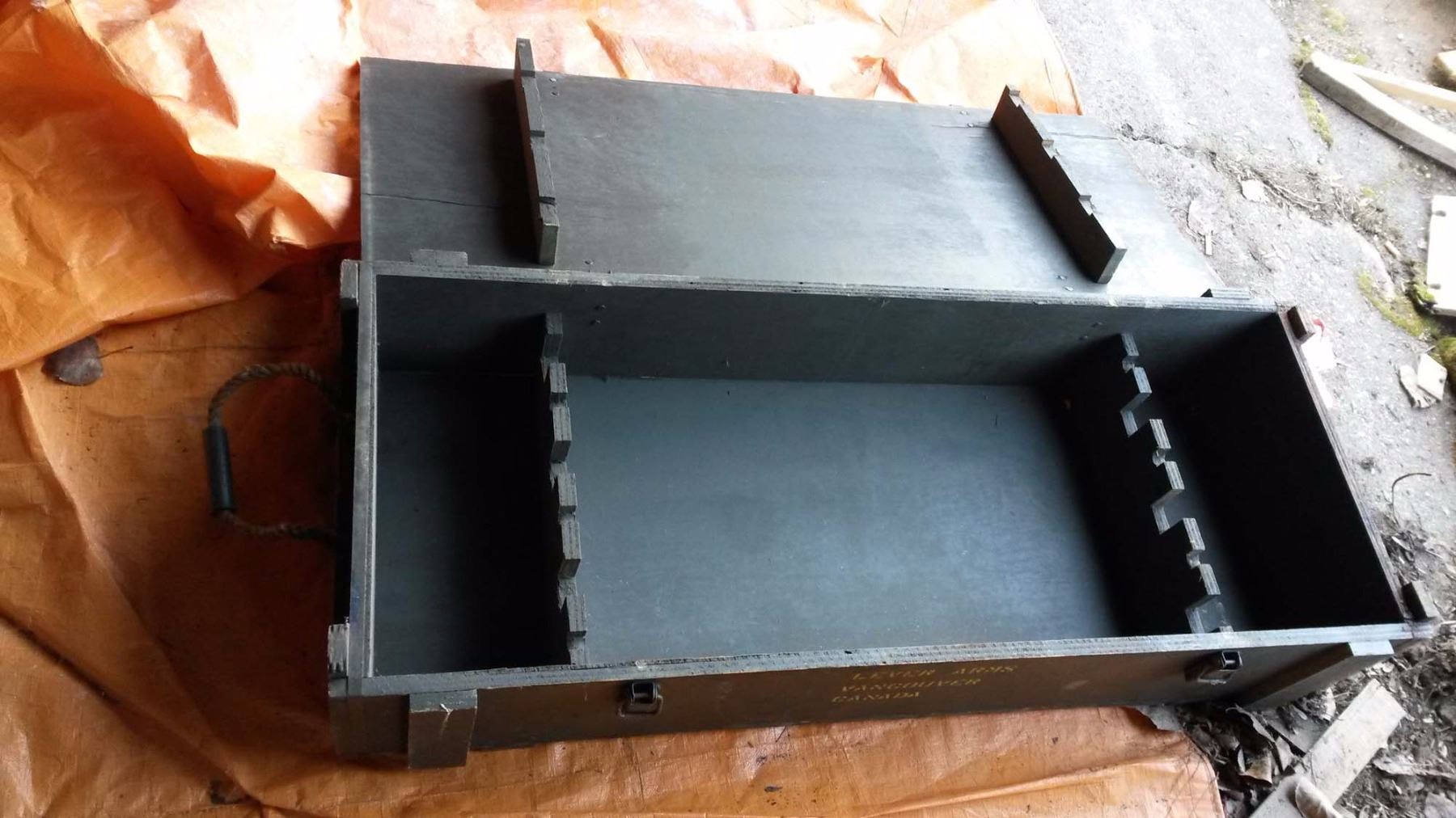 Wooden Military Gun Box - Bodnarus Auctioneering