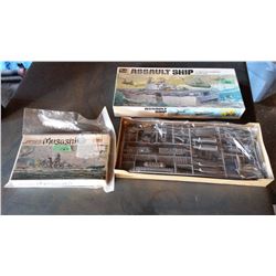 Pair Of Model Boats (Revell Assault Ship 1/720 Scale, & Japanese Battleship 1/150 Scale)
