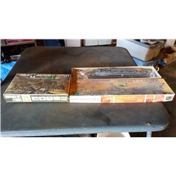Lot Of War Models (Revell British Aircraft Carrier Double Ship Kit 1/720 Scale, & Nitto Jago Diorama