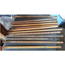 Lot Of Advertising Yard Sticks