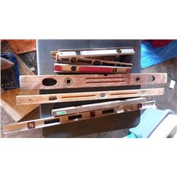 Lot Of Levels (8) (Includes Vintage Wooden Level)