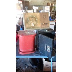 Oil Waste Can, Sear Safe Lock Broken