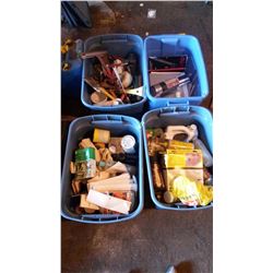 Tubs Of Misc (4) (Painting Supplies)