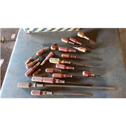 Screwdrivers With Wooden Handles
