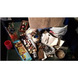 Box Of Misc, Model Paints, Etc.