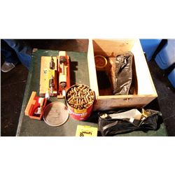 Misc. Gun-Related Items With Box, & Ammunition