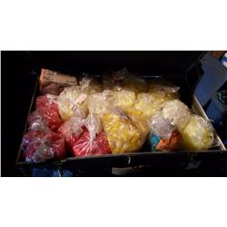 Bags Of Shotgun Wads/Plugs (17) With Storage Trunk