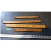 Image 1 : Advertising Wooden Measuring Sticks (4) (1 Stanley, 2 Rabone)