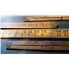 Image 2 : Advertising Wooden Measuring Sticks (4) (1 Stanley, 2 Rabone)