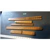 Image 1 : Lot Of Assorted Advertising Wooden Measuring Sticks (Stanley [2], Lufkin [1], Windsor [1], Thall [1]