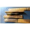 Image 3 : Lot Of Assorted Advertising Wooden Measuring Sticks (Stanley [2], Lufkin [1], Windsor [1], Thall [1]