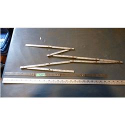 Metal Measuring Sticks (2) (1 German, 1 Lufkin)