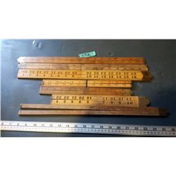 Measuring Sticks (7) (3 Rabone, 3 Lufkin, 1 Warranted Box Wood)
