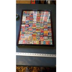 Vintage Razor Blade Boxes In Frame (150+ Boxes)