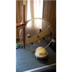 Protective Gear Helmet, Stick & Shield