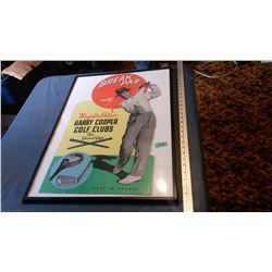 Cardboard Gold Display In Frame (Wright & Ditson)