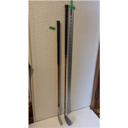 Duralite Iron #4, Thistle Irons Golf Clubs Both With Wooden Shaft