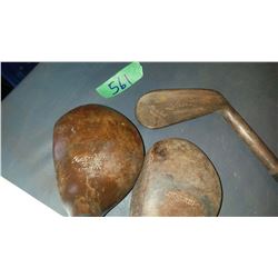 Golf Clubs (3) (Lawson Little, Long Way, David Low)