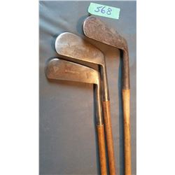 Golf Clubs (3) (Hillerich & Bradsby, HS Arms Co.)