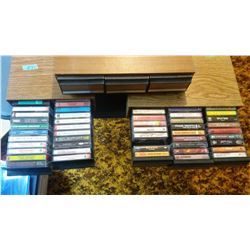 Cassette Holders With Cassette Tapes (Classical & Rock N/’ Roll)