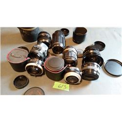 Lot Of Assorted Camera Lenses (8)