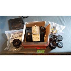 Camera With Misc. Camera Accessories