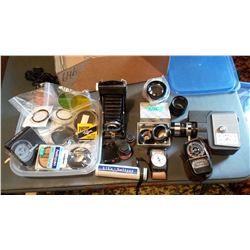 Mansfield Holiday Reflex Zoom Camera & Camera Accessories & Ansco Viking ReadySet Camera