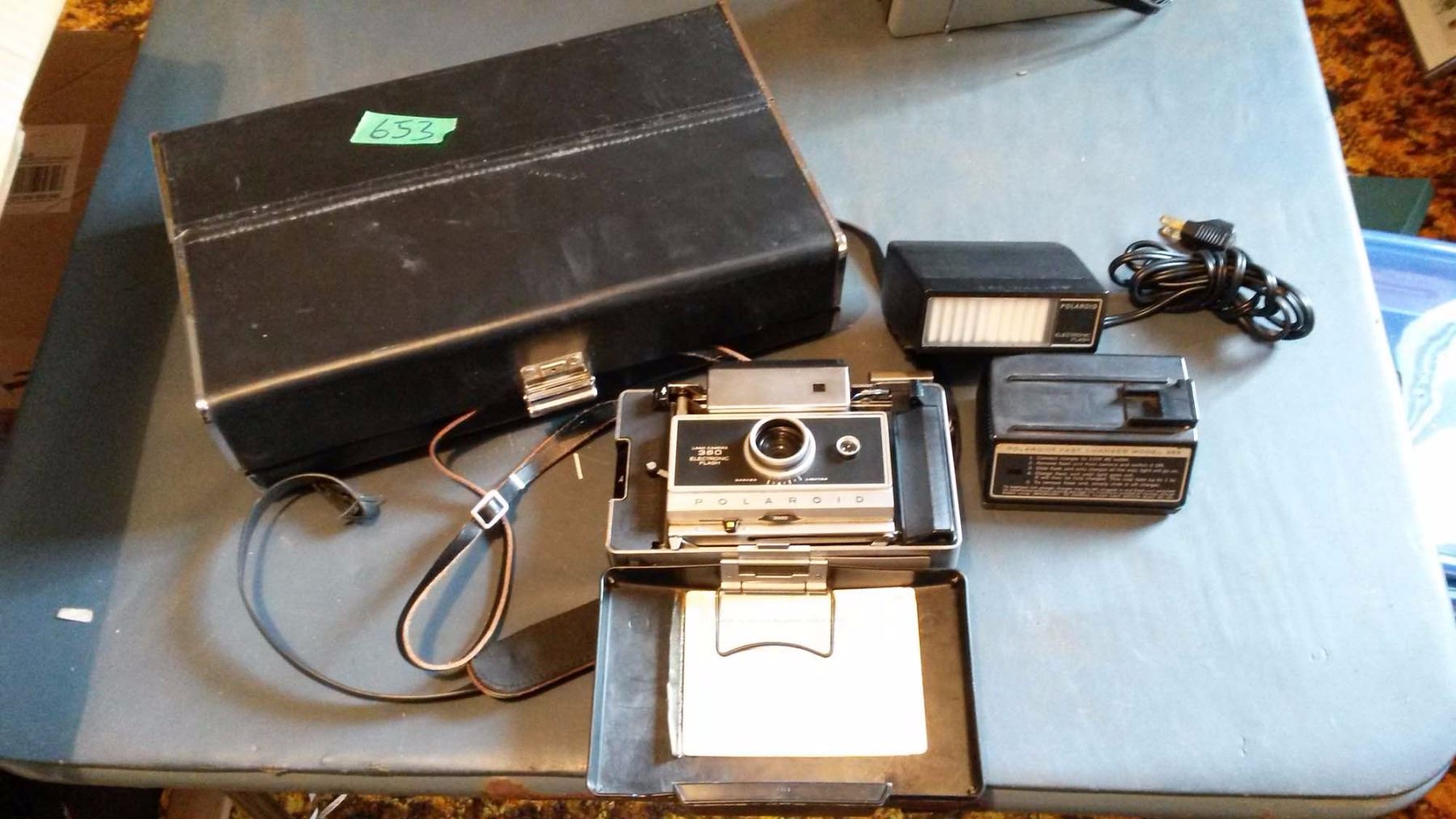Polaroid 360 Land Camera With Case & Accessories Bodnarus Auctioneering