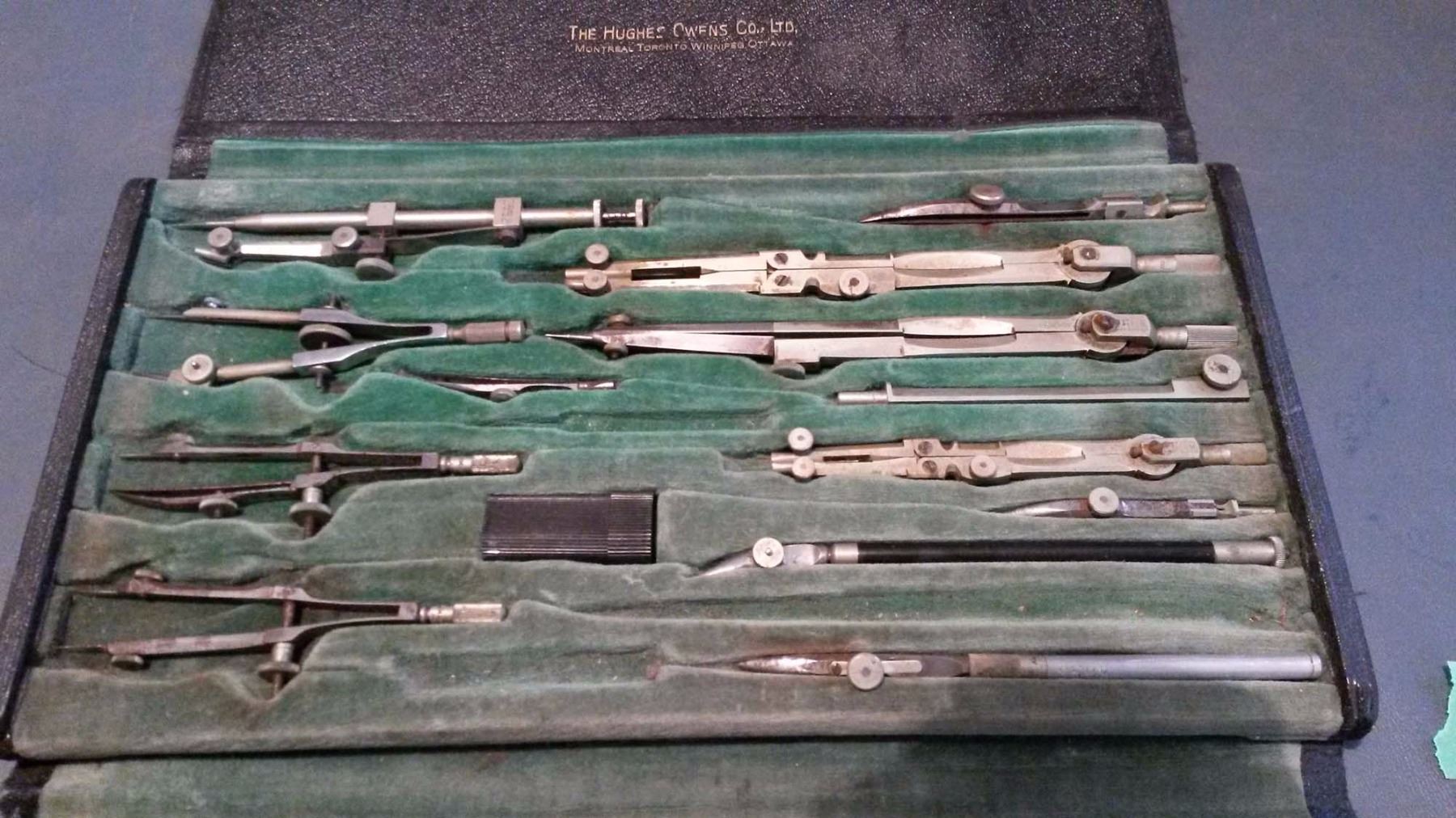 The Hughes Owen Co. Vintage Geometry Set - Bodnarus Auctioneering