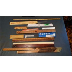 Lot Of Advertising Rulers
