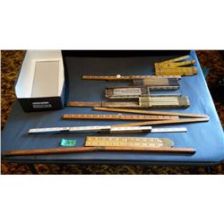 Lot Of Vintage Rulers
