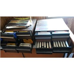 Lot Of VHS & Cassette Tapes and Holders