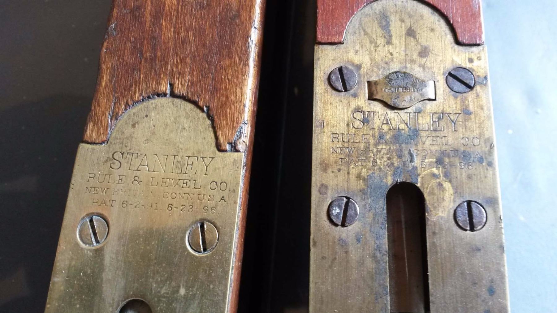 Vintage Wooden Stanley Levels (2)