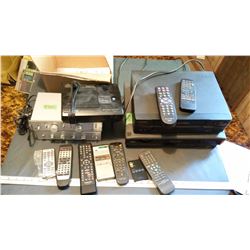 VCR’s (2) With Remotes, MTC Compact Disc Digital Audio Player & Misc.