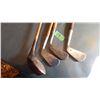 Image 1 : Vintage Golf Clubs With Wooden Handles (4) (Burke, Aubray Boomer, Majestic, Carnoustic)
