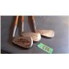 Image 1 : Vintage Golf Clubs With Wooden Handles (3) (AG Spalding, Gleneagles)