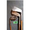Image 1 : Golf Clubs With Wooden Handles (3) (St. Andrew, AG Spalding [2])