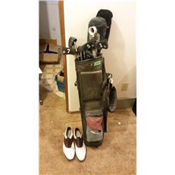 Golf Clubs With Bag & Shoes