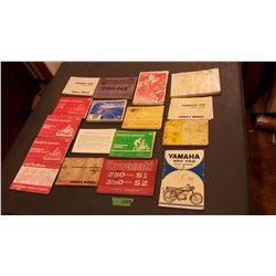 Lot Of Misc. Motorcycle Manuals & Handbooks