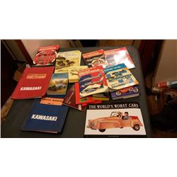 Mixed Lot Of Car, Motorcycle, Military Books